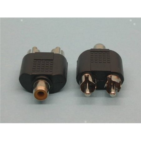 ADAPTADOR RCA H/2XRCA M                           