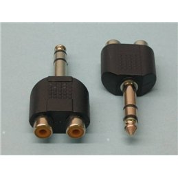 ADAPTADOR 6,35 M ST/2XRCA H                       