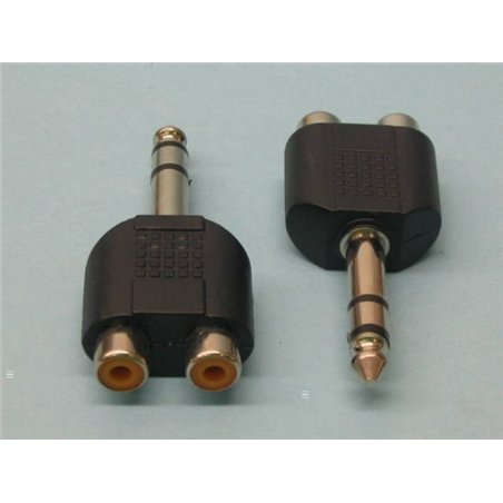 ADAPTADOR 6,35 M ST/2XRCA H                       