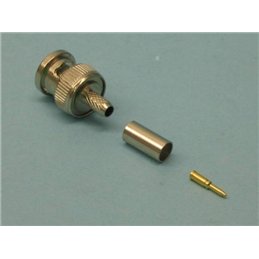 CONECTOR BNC M CRIMP RG58                         