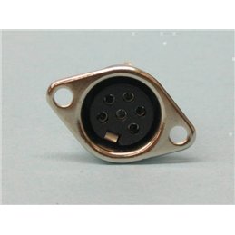 CONECTOR DIN 6P H BASE 60º                        