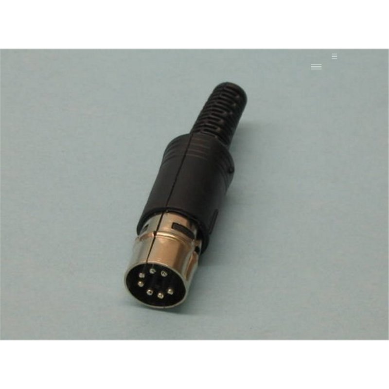 CONECTOR DIN 7P M 45º                             