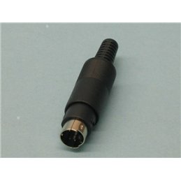 CONECTOR MINI DIN 4 PIN M                         