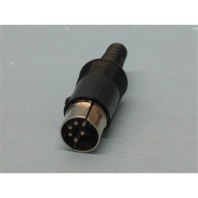 CONECTOR DIN 6P M 45º                             