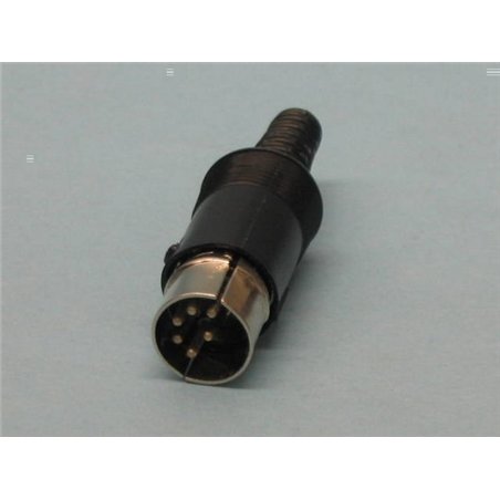 CONECTOR DIN 6P M 45º                             