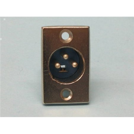 CONECTOR CANON 3P MACHO BASE                      