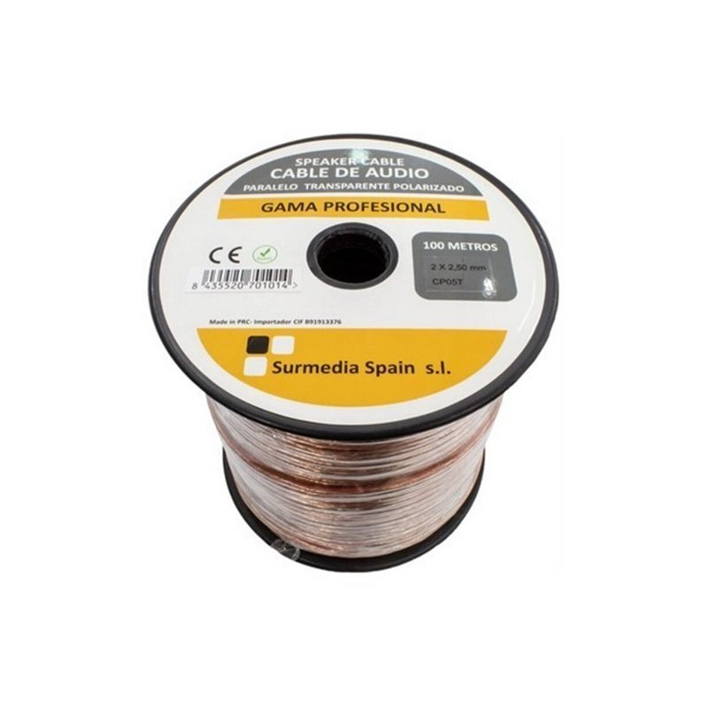 CABLE ALTAVOZ 2,5MM TRANSP                        