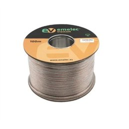 CABLE ALTAVOZ 2,5MM TRANSP COBRE                  