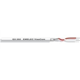 CABLE MICROFONO 2X0,09 EMELEC FINO BLANCO         