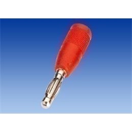 ADAPTADOR BANANA 4MM M/2MM H ROJO                 