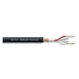 CABLE MICROFONO 2X0,22 NEGRO                      