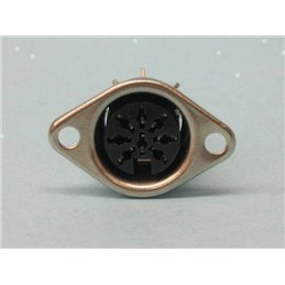 CONECTOR DIN 8P H BASE 90º                        