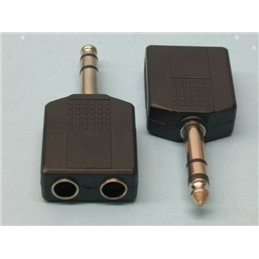 ADAPTADOR 6,35 M ST/2X6,35 H ST                   