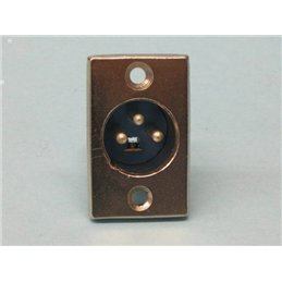 CONECTOR CANON 3P MACHO BASE                      