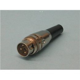 CONECTOR DIN 3P METALICO A ROSCA                  