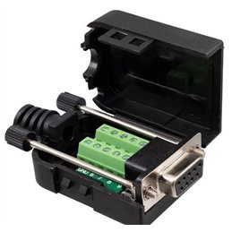 CONECTOR SUBD 9H CON TERMINALES TORNILLO          