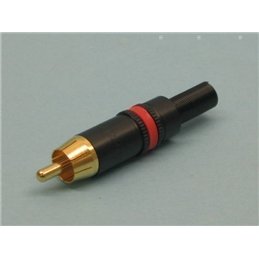 CONECTOR RCA M NEUTRIK ROJO NYS373-2              
