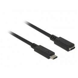 CONEXION USB TIPO-C MACHO/USB TIPO-C HEMBRA 1 MTS 