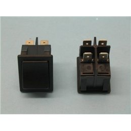 INTERRUPTOR BASCULANTE DOBLE NEGRO                