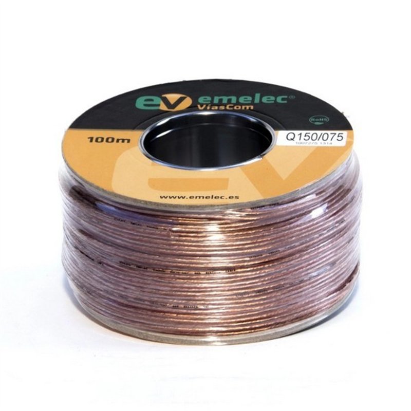 CABLE ALTAVOZ 0,75MM TRANSP                       